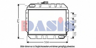 AKS DASIS 250510n -  Радиатор, охлаждение двигателя